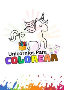 Uicornio para colorear