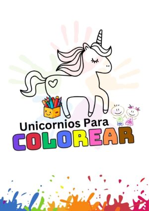 Uicornio para colorear